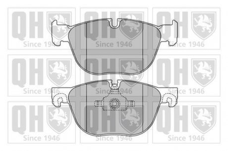 Комплект гальмівних колодок, дискове гальмо QUINTON HAZELL BP1665 (фото 1)