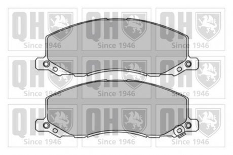 Комплект гальмівних колодок, дискове гальмо QUINTON HAZELL BP1668