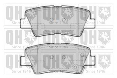 Комплект гальмівних колодок, дискове гальмо QUINTON HAZELL BP1777