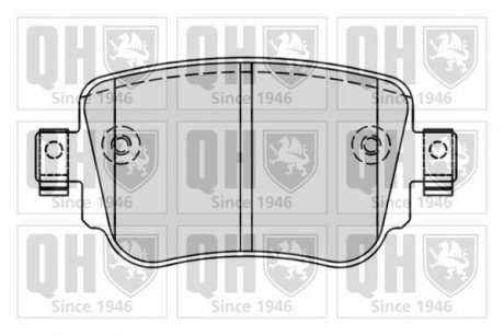 Комплект гальмівних колодок QUINTON HAZELL BP1843
