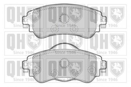 Комплект гальмівних колодок QUINTON HAZELL BP1857
