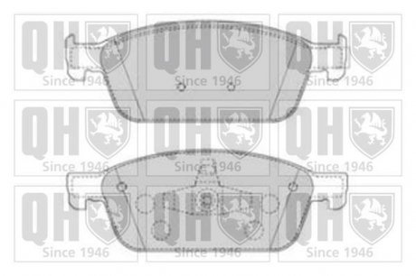 Комплект гальмівних колодок QUINTON HAZELL BP1866