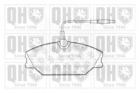 Комплект тормозных колодок, дисковый тормоз QUINTON HAZELL BP605 (фото 1)