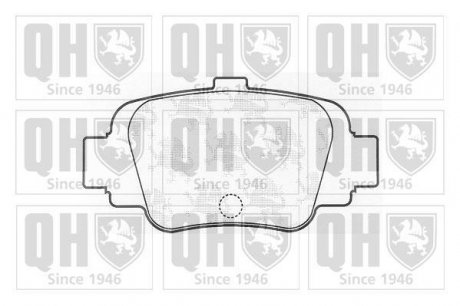 Комплект тормозных колодок, дисковый тормоз QUINTON HAZELL BP847