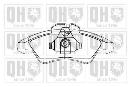 Комплект тормозных колодок, дисковый тормоз QUINTON HAZELL BP867