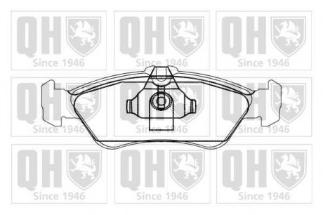 Комплект тормозных колодок, дисковый тормоз QUINTON HAZELL BP869