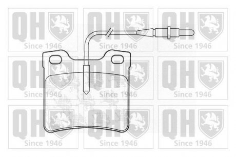 Комплект тормозных колодок, дисковый тормоз QUINTON HAZELL BP929 (фото 1)