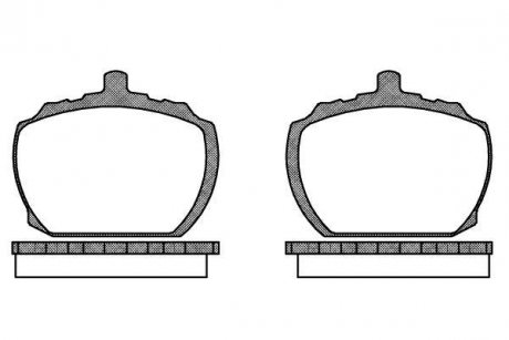 Комплект тормозных колодок, дисковый тормоз REMSA 0058.10 (фото 1)