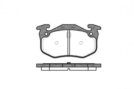 Колодки тормозные дисковые AUDI A3 03-12, RENAULT CLIO II 98-05, VW JETTA V 05-10 REMSA 0144.06