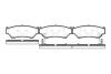 Комплект тормозных колодок, дисковый тормоз REMSA 038912 (фото 1)