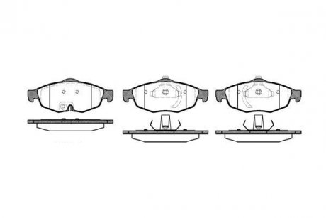 Колодки тормозные перед. Chrysler Sebring 04.01-06.07 REMSA 0812.02