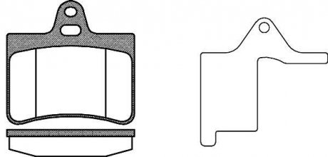 Комплект тормозных колодок, дисковый тормоз REMSA 0830.20 (фото 1)