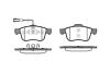 Колодки тормозные дисковые передние  ALFA ROMEO 159 05-11, BRERA 05-10 1183.02