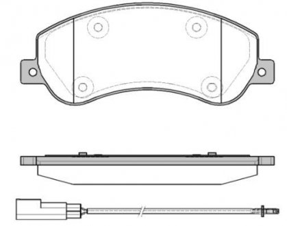 Тормозные колодки REMSA 1250.11