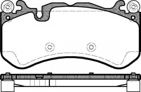 Комплект тормозных колодок, дисковый тормоз REMSA 1300.00 (фото 1)