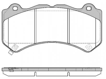 Колодки гальмівні (передні) Jeep Grand Cherokee 06- REMSA 137604