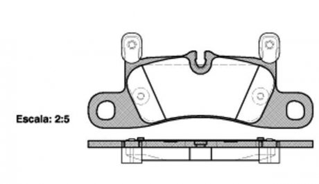Комплект тормозных колодок, дисковый тормоз REMSA 1379.20 (фото 1)