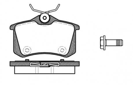 Комплект тормозных колодок, дисковый тормоз REMSA 1391.00 (фото 1)