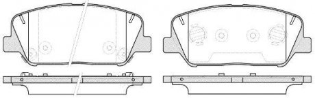 Комплект тормозных колодок, дисковый тормоз REMSA 1398.12 (фото 1)