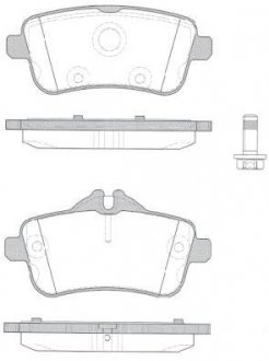 Колодка торм. MB M-CLASS ML63 AMG 5.5 2011-,GL-CLASS 2012- передн. REMSA 150310