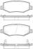 Комплект гальмівних накладок, дискове гальмо STREET+ REMSA 1528.02 (фото 1)