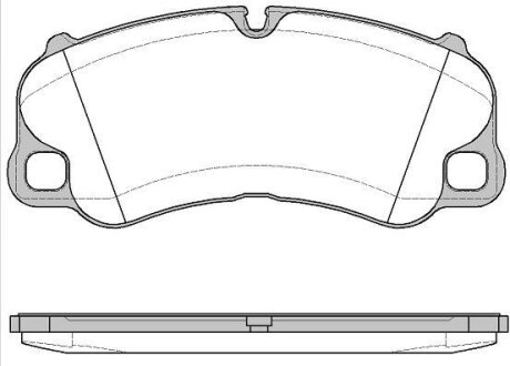 Дисковые тормозные колодки REMSA 159500