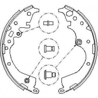 Комплект тормозных колодок REMSA 423900