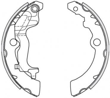 Фото 1 - тормозные колодки барабанные REMSA 4251.00 Тормозные колодки барабанные REMSA 4251.00 (фото 1)