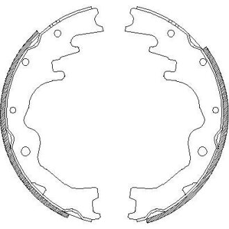 Комплект тормозных колодок REMSA 4388.00