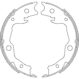 Комплект тормозных колодок REMSA 4677.00