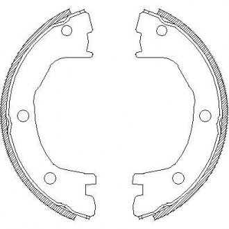 Гальмівні колодки ручного гальма REMSA 471200