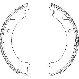 Комплект тормозных колодок, стояночная тормозная система REMSA 472100