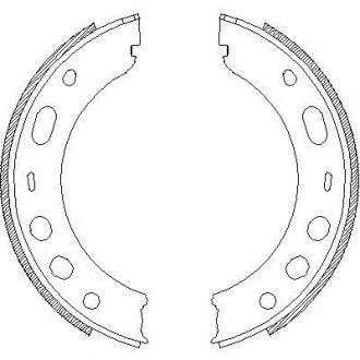 Комплект тормозных колодок, стояночная тормозная система REMSA 472400