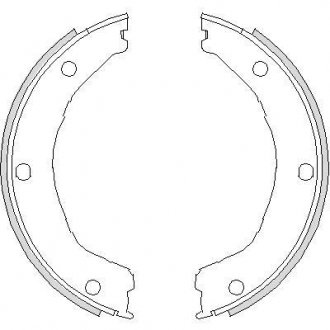 Комплект тормозных колодок, стояночная тормозная система REMSA 473000 (фото 1)