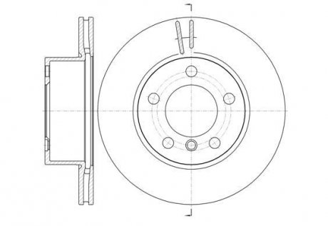 Диск гальмівний (передній) BMW 1 (F20/F21)/2 (F22) 10- (284x22) PRO REMSA 6144810 (фото 1)