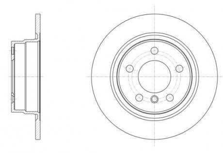 Диск гальмівний (задній) BMW 1 (F20/F21)/ 2 (F22/F23) 11- (290x11) PRO REMSA 6145000