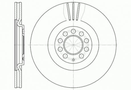 Гальмівний диск REMSA 6597.10 (фото 1)