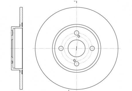 Фото 1 - гальмівний диск REMSA 690000 Гальмівний диск REMSA 690000 (фото 1)