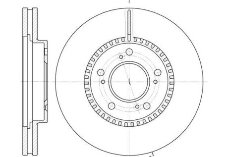 Гальмівний диск REMSA 693810 (фото 1)