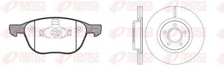 Комплект тормозов, дисковый тормозной механизм REMSA 81082.01 (фото 1)