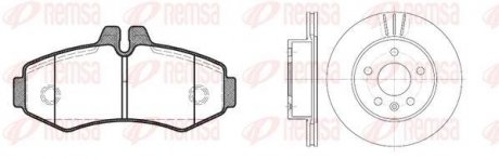 Комплект тормозов, дисковый тормозной механизм REMSA 8701.00 (фото 1)