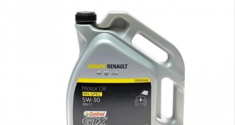 Масло - castrol gtx rn 5w-30 rn 17 4x5l RENAULT 7711658105 (фото 1)