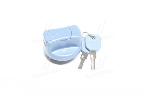 Пластиковая синяя крышка бака DAF, MAN, MB 40 мм (без ключа)) RIDER RD19-65-241 (фото 1)