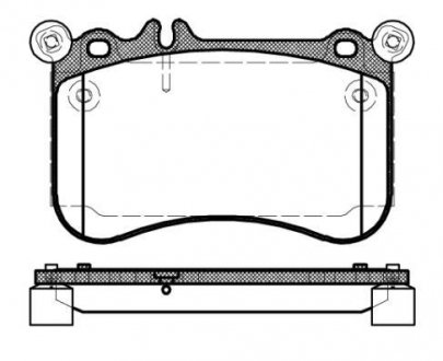 Комплект тормозных колодок, дисковый тормоз ROADHOUSE 21465.00 (фото 1)