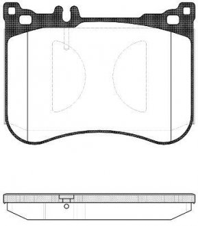 Комплект тормозных колодок, дисковый тормоз ROADHOUSE 21534.00 (фото 1)