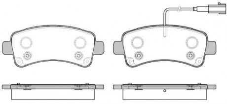 Комплект тормозных колодок, дисковый тормоз ROADHOUSE 21588.02 (фото 1)