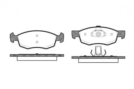 Комплект тормозных колодок, дисковый тормоз ROADHOUSE 2172.30 (фото 1)