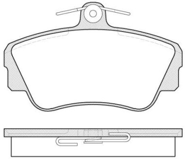 Гальмівні колодки, дискове гальмо (набір) ROADHOUSE 230900