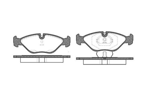 Гальмівні колодки, дискове гальмо (набір) ROADHOUSE 231900