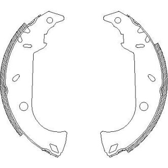 Гальмівні колодки (набір) ROADHOUSE 418000